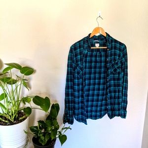 Green and black flannel